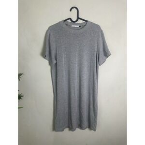 BLDWN Women's Shirt Dress Gray‎ Leah Crewneck Short Sleeve T-shirt Dress Size S